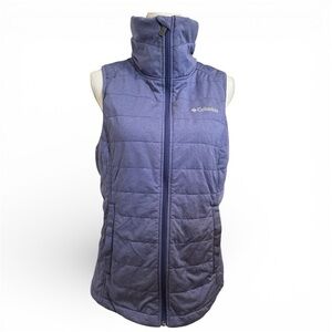 Columbia Women's Lavender Quilted High Neck Vest - Medium